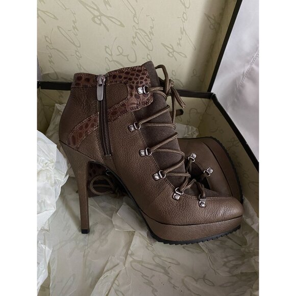 NIB Enzo Angiolini Eadendro platform booties sz 8 Org. $169 - Picture 5 of 5